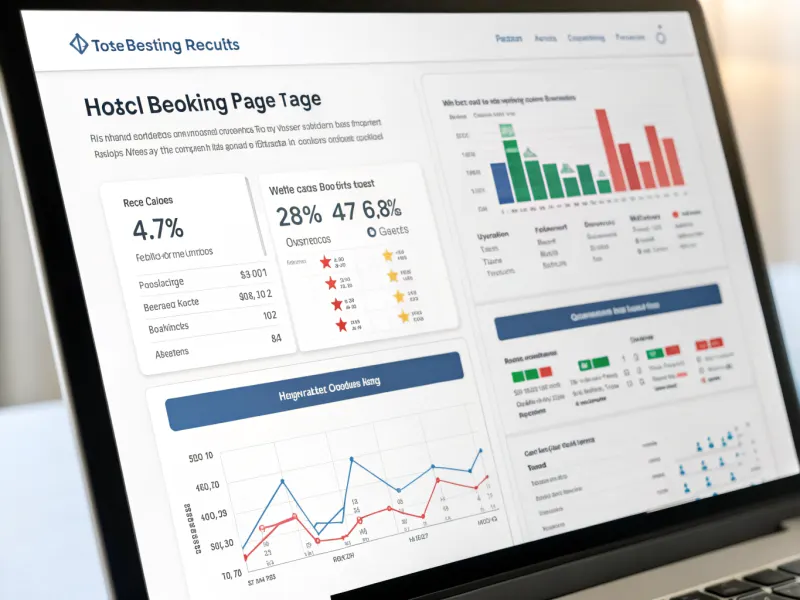 Optimization Optimization: Ongoing testing and refinement based on real booking data.