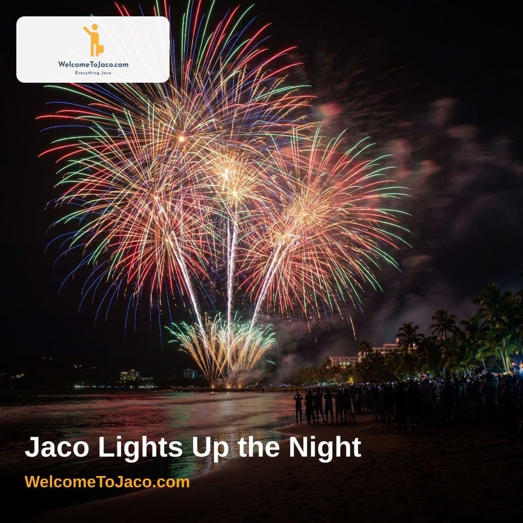 Jaco Lights Up the Night — WelcomeToJaco.com social media ad