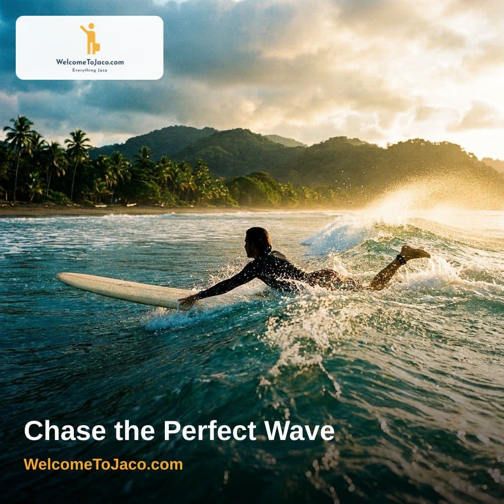 Chase the Perfect Wave — WelcomeToJaco.com social media ad