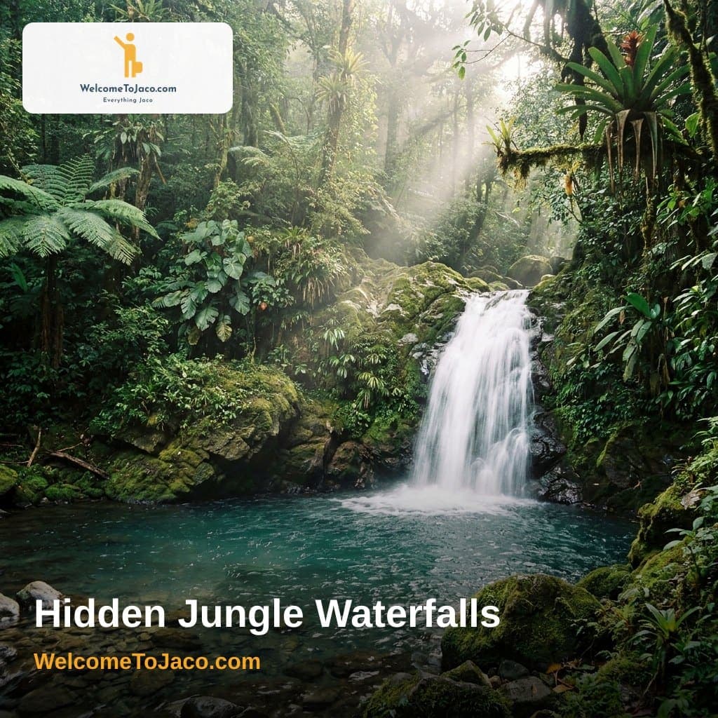 Hidden Jungle Waterfalls — WelcomeToJaco.com social media ad