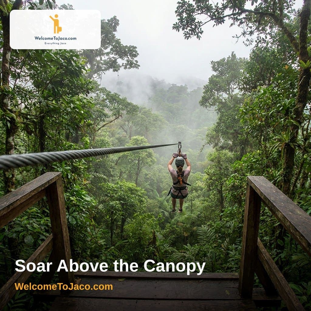 Soar Above the Canopy — WelcomeToJaco.com social media ad