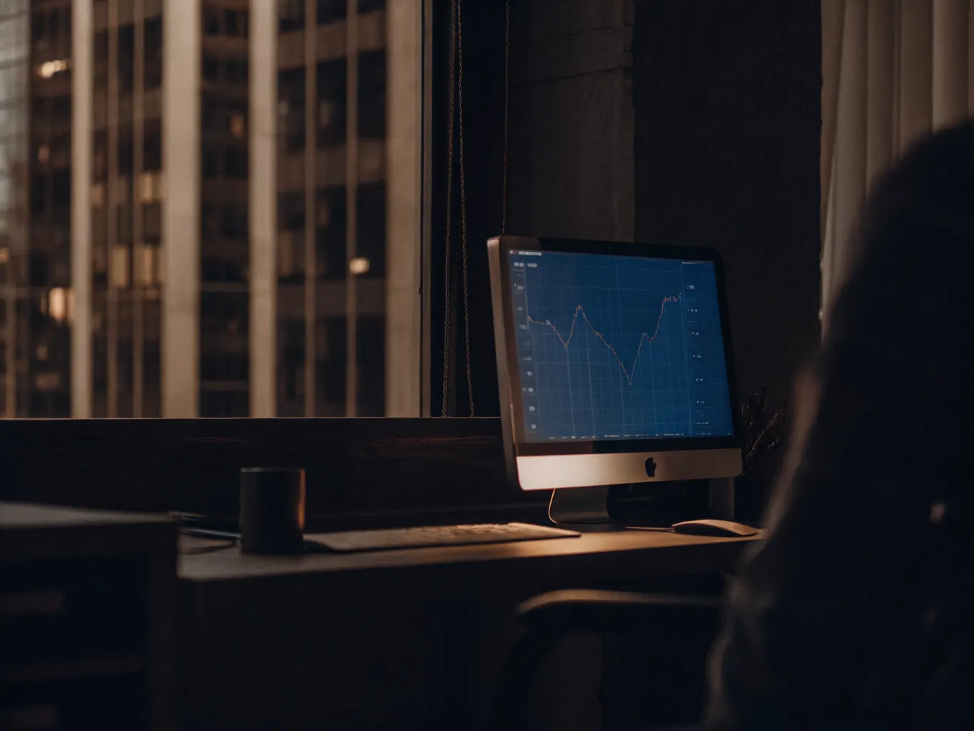 SEO analytics dashboard showing upward trends for hotel digital marketing performance